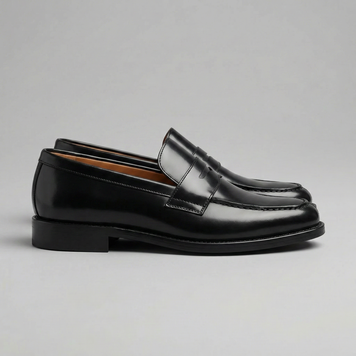 Mocassini uomo penny senza lacci con suola piatta