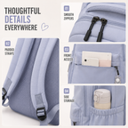 Zaino donna con porta PC e tasca frontale