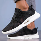 Sneaker uomo in mesh con suola flessibile
