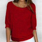 Maglione donna oversize in maglia liscia