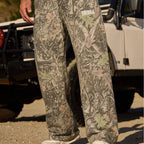 Pantaloni jogging uomo ampi con fantasia mimetica