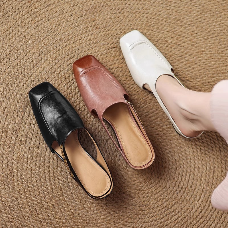 Mules donna con catena decorativa