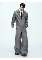 Matteo | Completo Uomo Glitter con Giacca Zip e Pantaloni