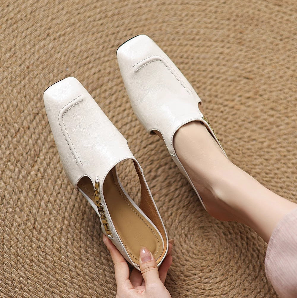 Mules donna con catena decorativa