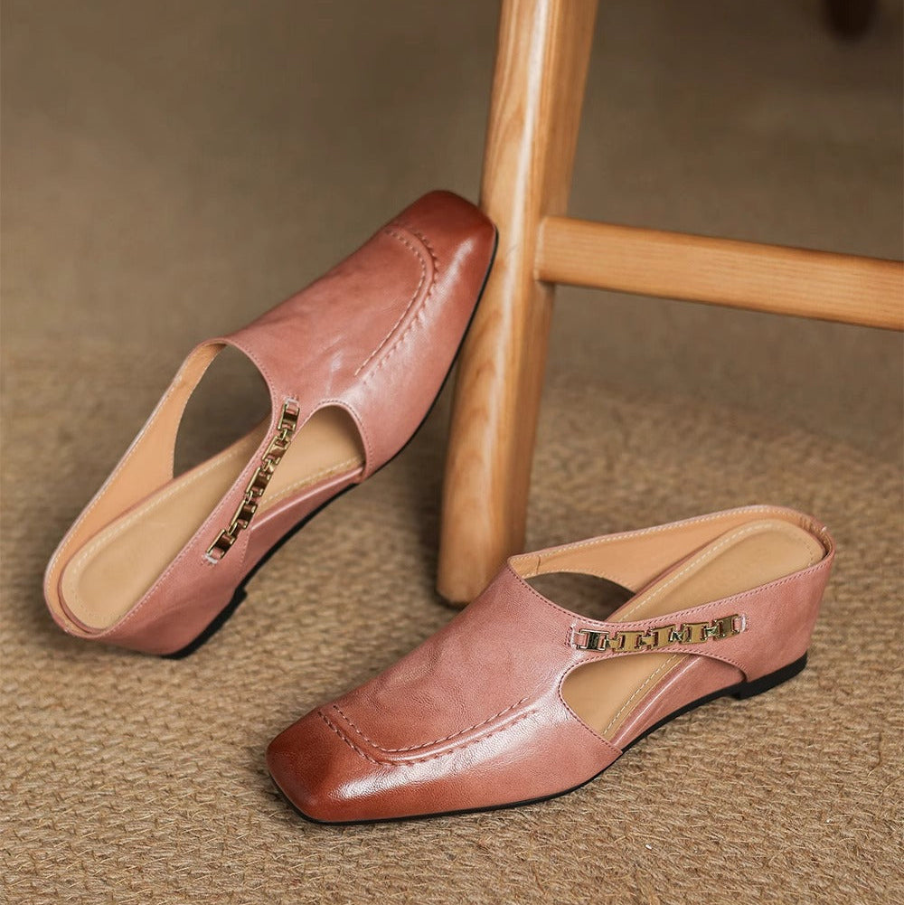 Mules donna con catena decorativa