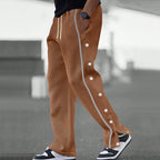 Pantaloni jogging uomo con bottoni a pressione