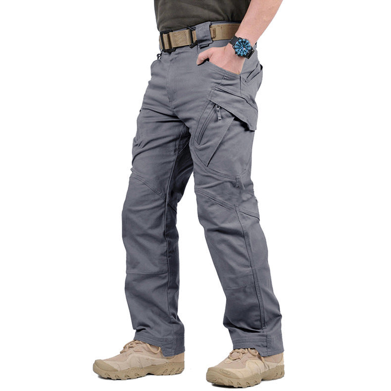 Pantaloni cargo uomo per il trekking con ginocchia rinforzate