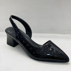 Valeria | Décolleté Slingback Donna a Punta con Tacco Basso