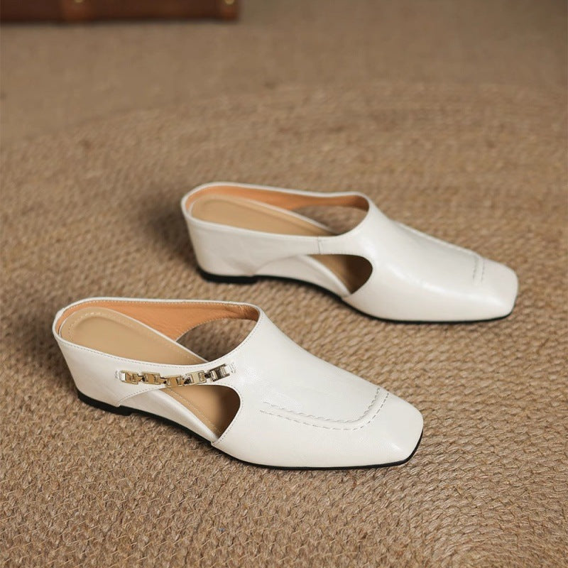 Mules donna con catena decorativa