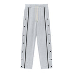 Pantaloni jogging uomo con bottoni a pressione