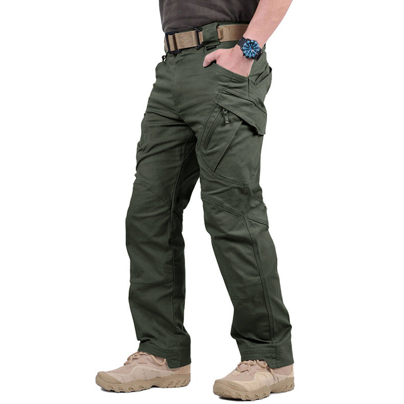 Pantaloni cargo uomo per il trekking con ginocchia rinforzate