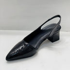Valeria | Décolleté Slingback Donna a Punta con Tacco Basso