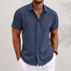 Davide | Camicia Uomo Classica con Colletto e Bottoni