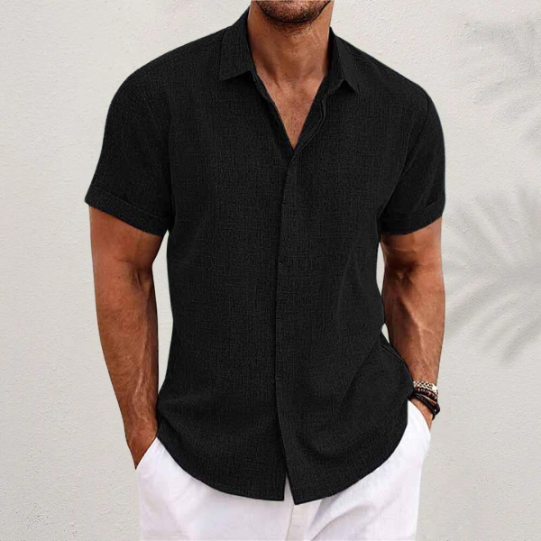Davide | Camicia Uomo Classica con Colletto e Bottoni