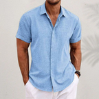 Davide | Camicia Uomo Classica con Colletto e Bottoni