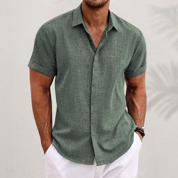 Davide | Camicia Uomo Classica con Colletto e Bottoni