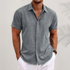 Davide | Camicia Uomo Classica con Colletto e Bottoni