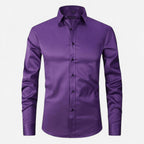 Camicia uomo no stiro elasticizzata