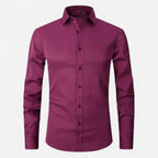 Camicia uomo no stiro elasticizzata