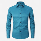 Camicia uomo no stiro elasticizzata