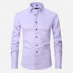 Camicia uomo no stiro elasticizzata