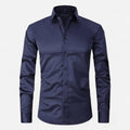 Camicia uomo no stiro elasticizzata