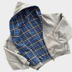 Felpa unisex reversibile con cappuccio e zip