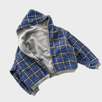Felpa unisex reversibile con cappuccio e zip
