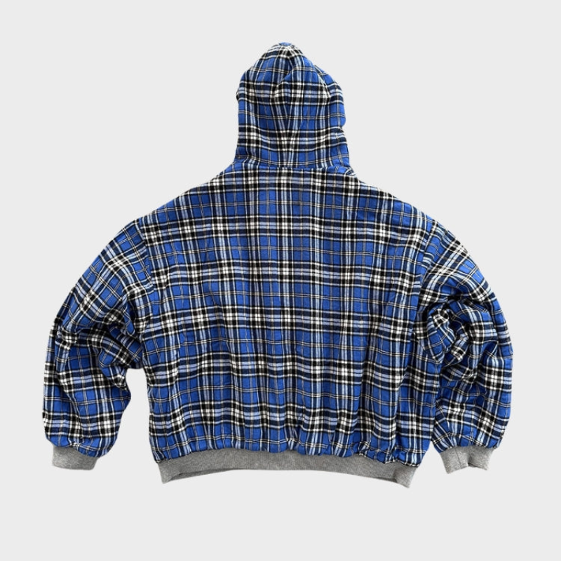 Felpa unisex reversibile con cappuccio e zip