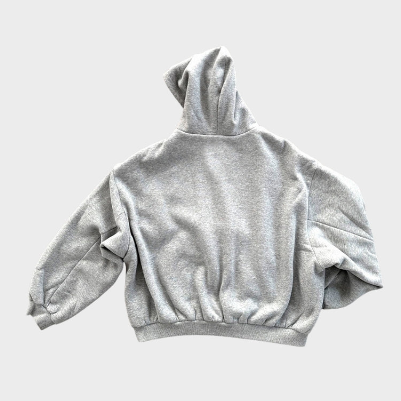 Felpa unisex reversibile con cappuccio e zip
