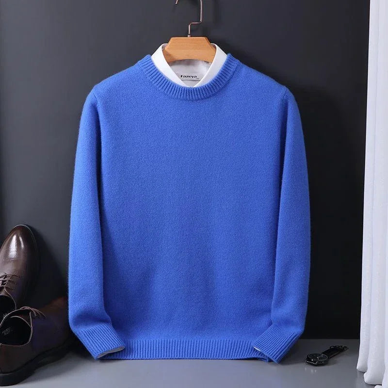 Maglione uomo in cashmere girocollo