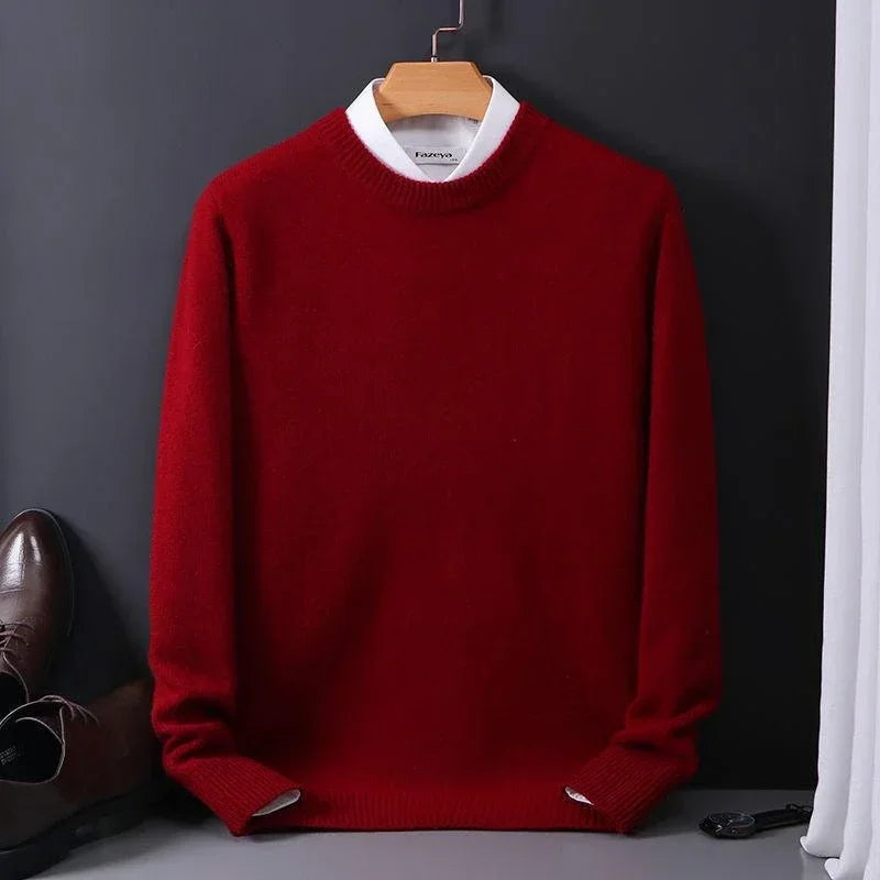 Maglione uomo in cashmere girocollo