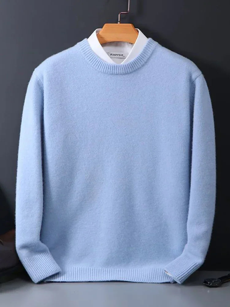 Maglione uomo in cashmere girocollo