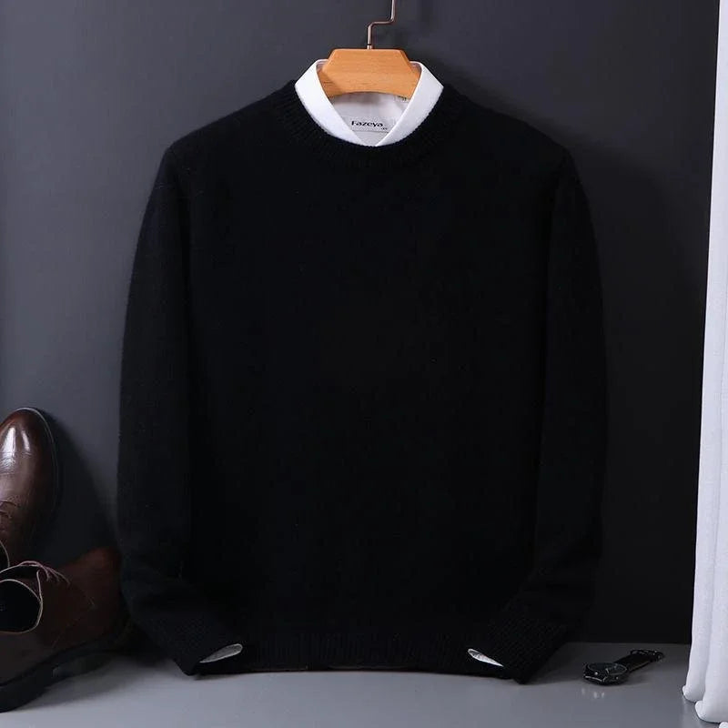Maglione uomo in cashmere girocollo