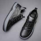 Sneaker uomo con suola alta e linguetta imbottita