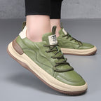 Sneaker uomo con suola alta e linguetta imbottita