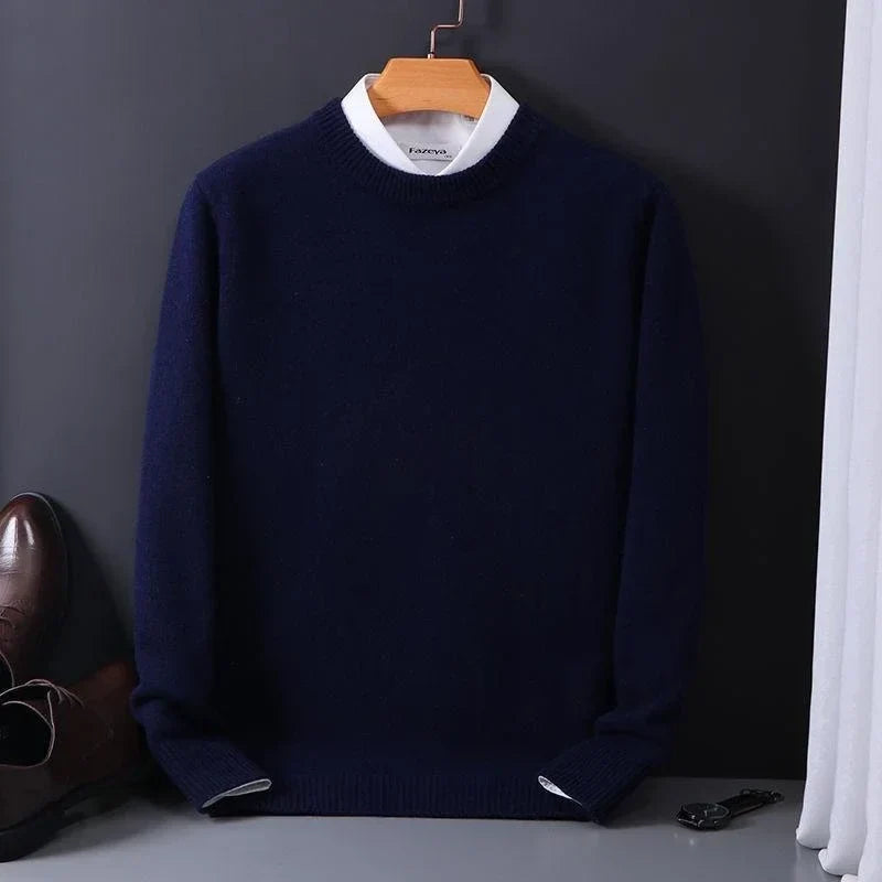 Maglione uomo in cashmere girocollo