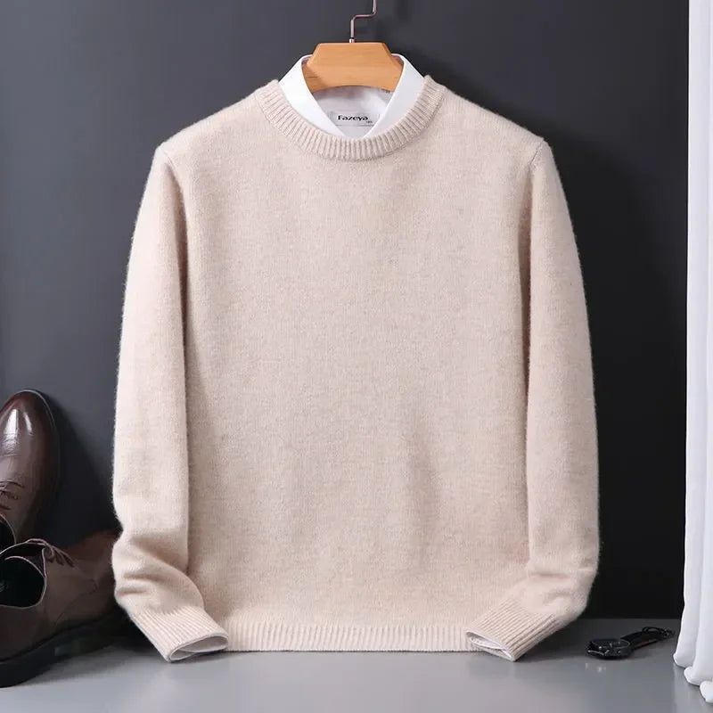 Maglione uomo in cashmere girocollo