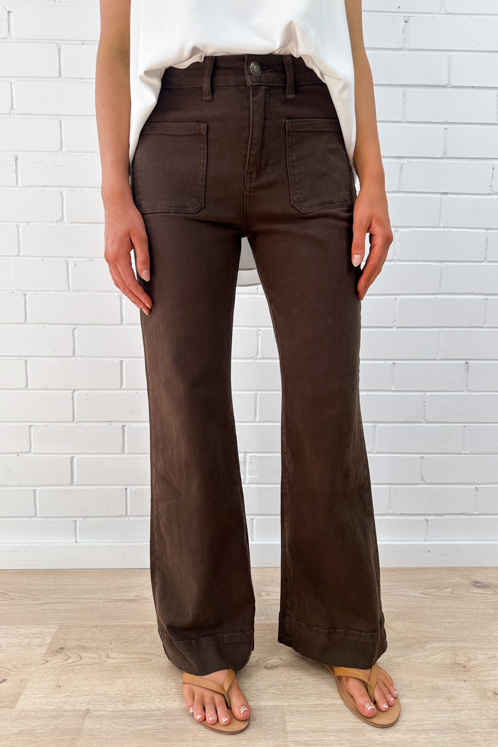 Chiara | Jeans Donna a Vita Alta e Gamba Larga