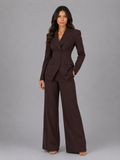 Completo donna 3 pezzi con pantaloni palazzo