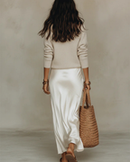Agnese | Completo Donna con Abito e Maglione a Scollo a V