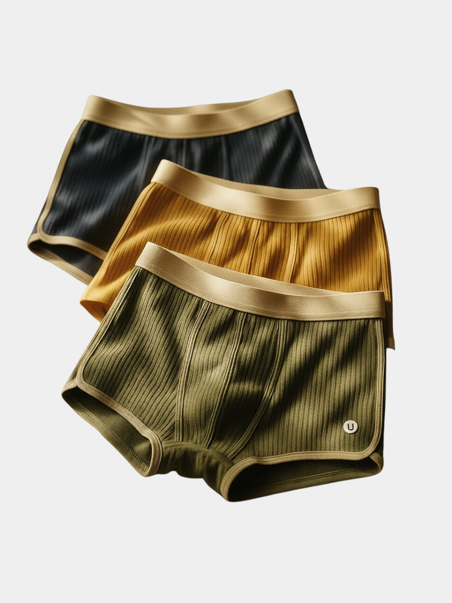 Boxer uomo in cotone a costine 3 paia
