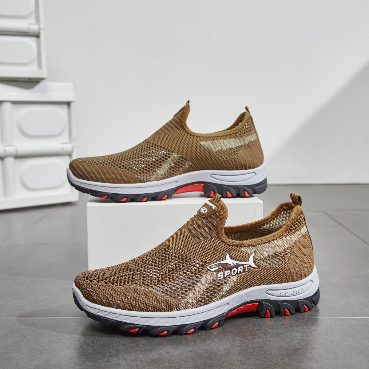 Scarpe uomo slip on con suola antiscivolo