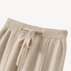 Pantaloni donna in maglia ampi con coulisse