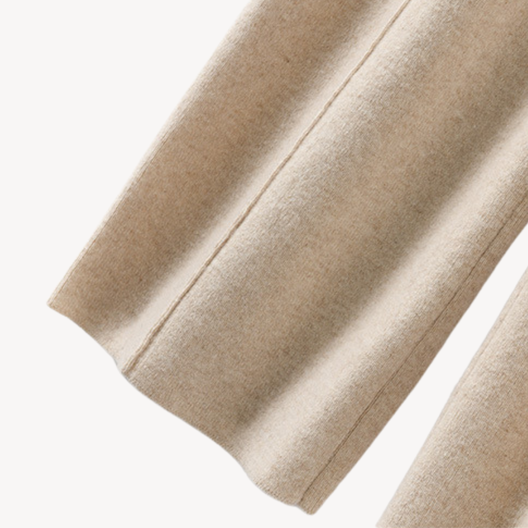 Pantaloni donna in maglia ampi con coulisse