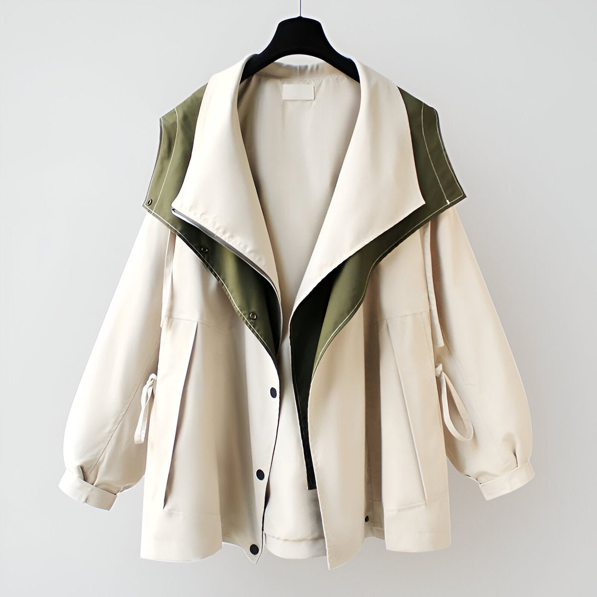 Giacca antivento donna reversibile con collo alto