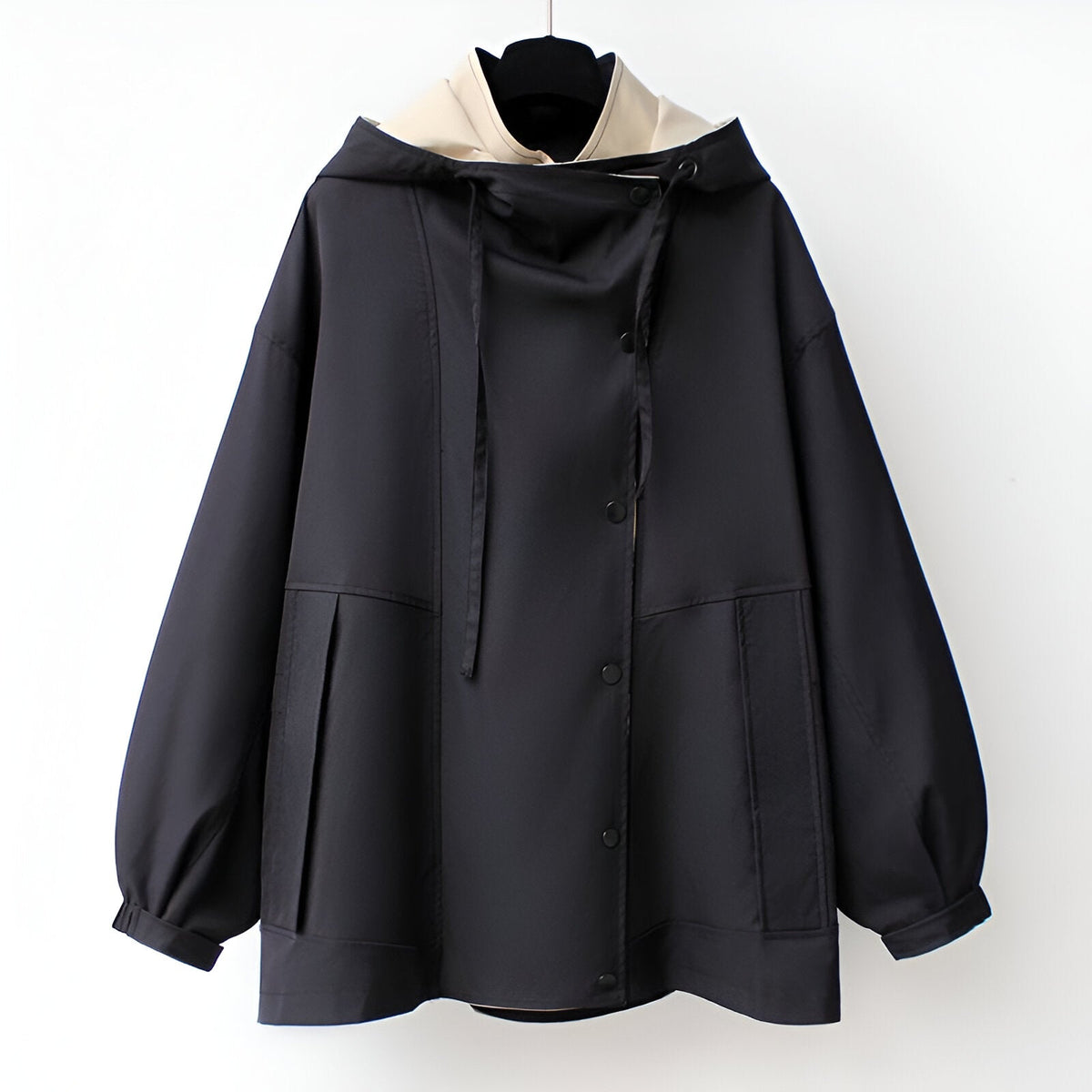 Giacca antivento donna reversibile con collo alto