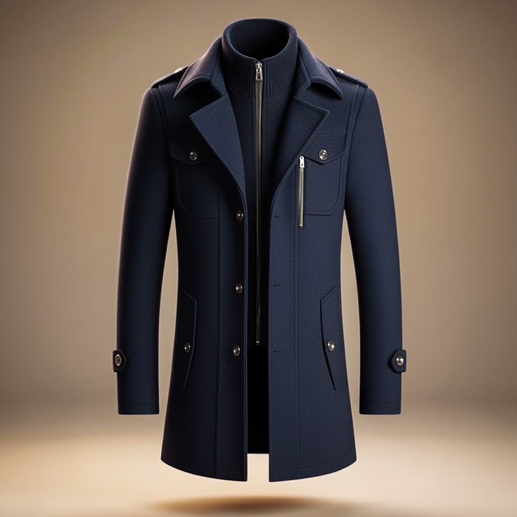 Alessandro | Cappotto Uomo Classico in Lana