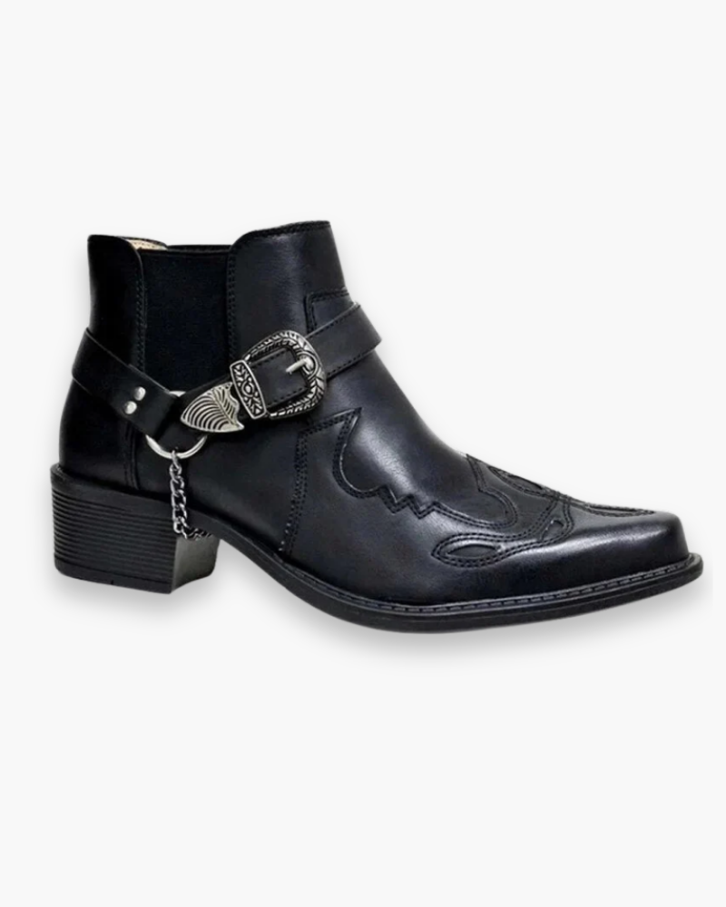 Stivali cowboy uomo con cuciture western