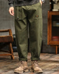 Pantaloni cargo uomo con pince e tasche laterali